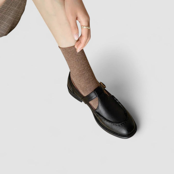 Avery - Chaussures orthopédiques à bouts carrés Mary Jane