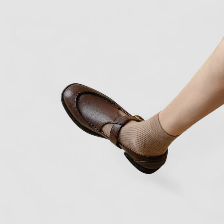 Avery - Chaussures orthopédiques à bouts carrés Mary Jane
