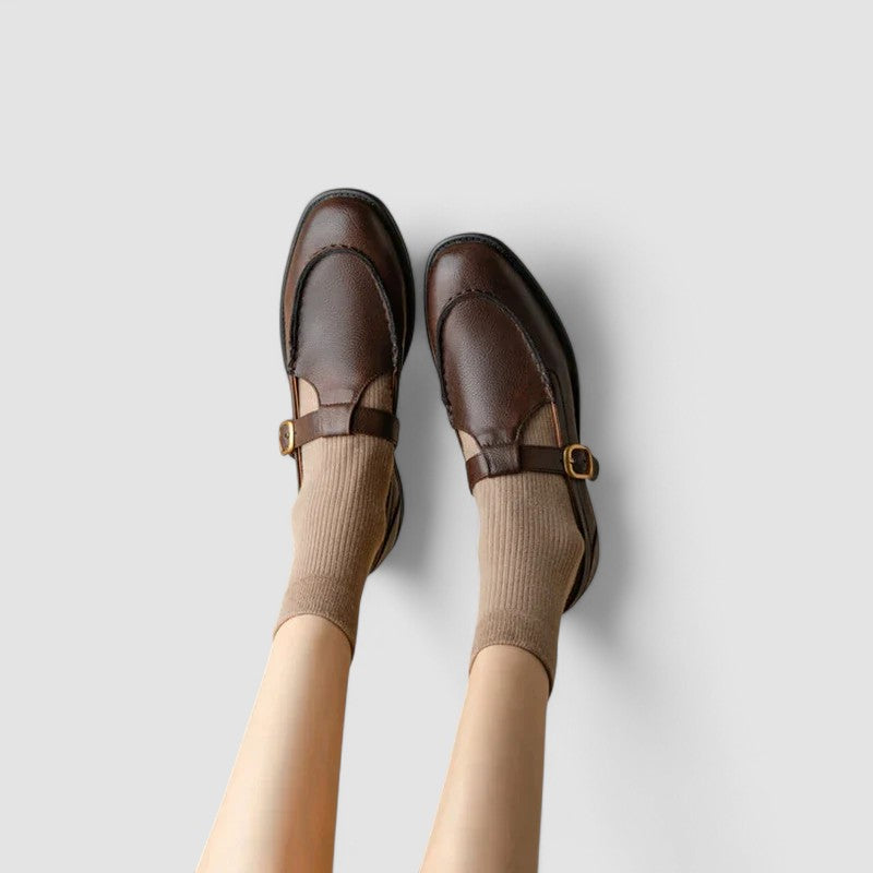 Avery - Chaussures orthopédiques à bouts carrés Mary Jane