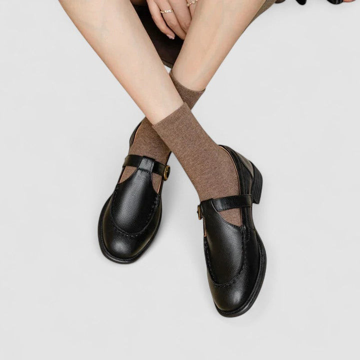 Avery - Chaussures orthopédiques à bouts carrés Mary Jane