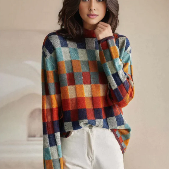 Élise - Pull en cachemire doux à roulé